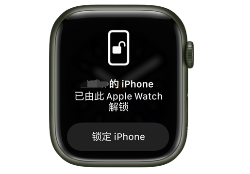 爱辉苹果手机维修分享用 AppleWatch 解锁配备面容 ID 的 iPhone方法 