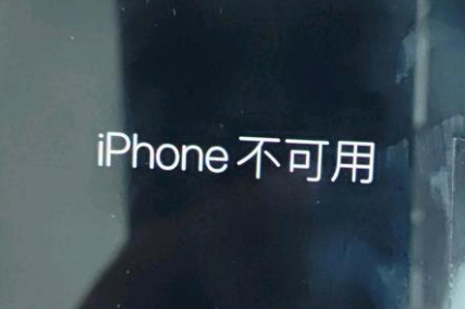 爱辉苹果服务网点分享锁屏界面显示“iPhone 不可用”如何解决 