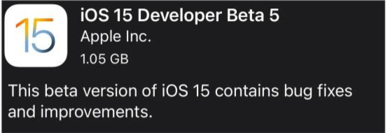 爱辉苹果手机维修分享如何升级到iOS15.0 beta5 