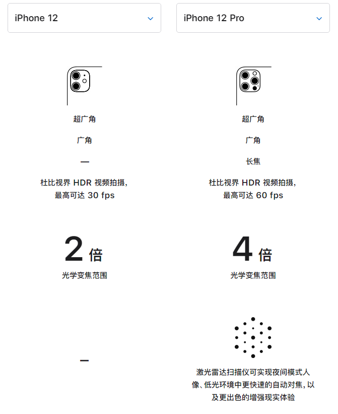 爱辉苹果手机维修分享苹果 iPhone 12 与 iPhone 12 Pro 选哪款 
